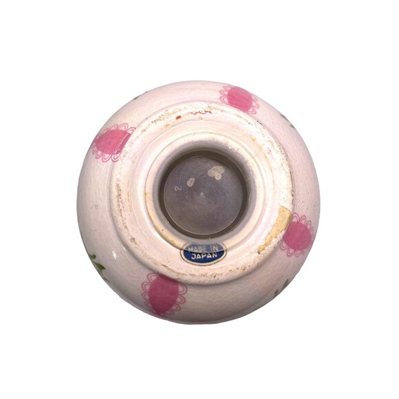 Vintage Ceramic Potpourri Pomander Hanging Ball Floral Pink w/Potpourri - Picture 7 of 8